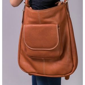 Fredd and Basha Westside Convertible Purse/Backpack in whiskey color